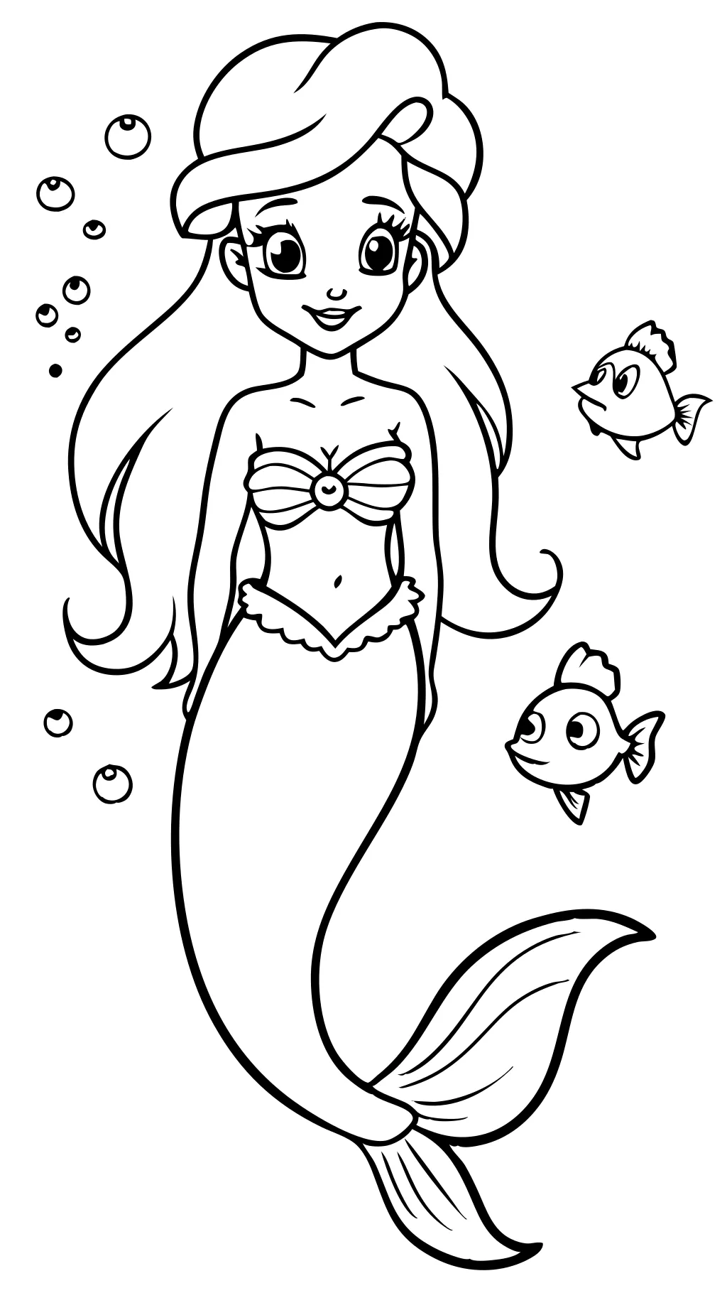 ariel coloring pages